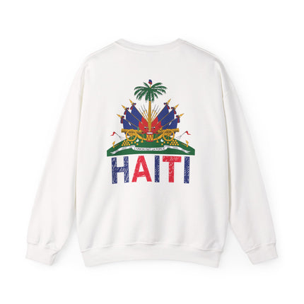Ayiti Pride Haitian Heritage Crewneck Sweatshirt Unisex Fleece Cozy Cultural Apparel, Casual Fashion, Gift for Him/Her