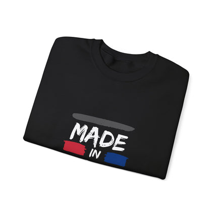 Made in Haiti Unisex Crewneck Sweatshirt – Haitian Pride Sweater, Heritage Clothing, Comfortable Heavy Blend Pullover - CreoleSizzle