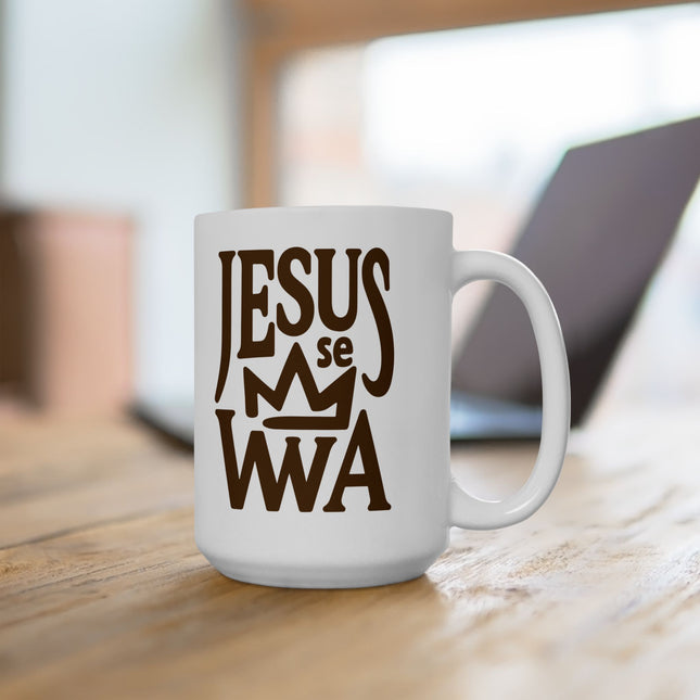 Jezi se Wa Limited Faith and Heritage Edition Ceramic Mug Haitian Spiritual Pride Design - CreoleSizzle