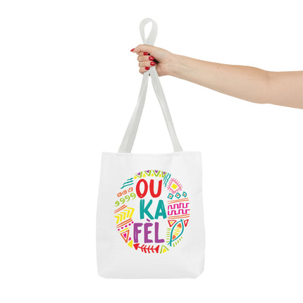 Ou Ka Fè’l Limited Edition Creole Motivation Tote Inspirational Haitian Design - CreoleSizzle