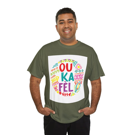 Ou Ka Fè’l “You Can Do It” Haitian Motivational Sweatshirt Colorful Creole Affirmation Colorful Unisex Heavy Cotton Tee