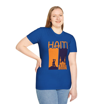 Faith & Fire Negre Marron Cathedral Legacy T-Shirt Haitian Spirit Series Unisex Premium Crewneck Haiti Graphic Tee