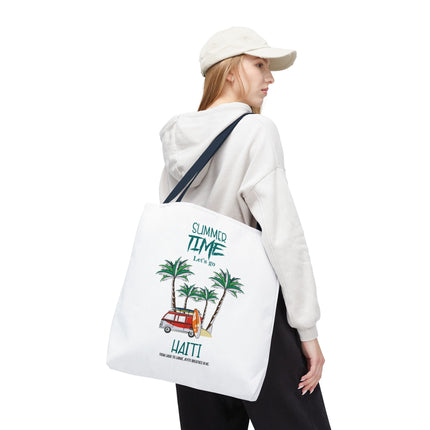 Summer Time Haiti Limited Edition Tropical Design Tote Haitian Beach Vibes - CreoleSizzle