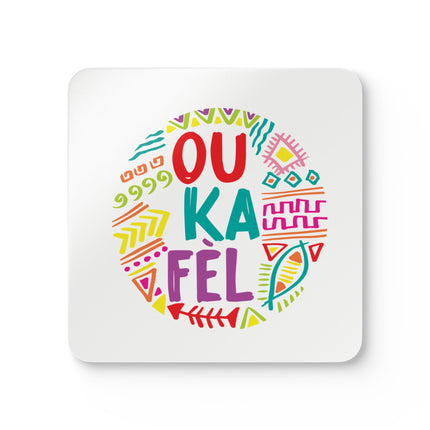 Ou Ka Fè'l Motivation Coasters A Creole Affirmation Coaster Set Haitian Pride And Encouragement Art