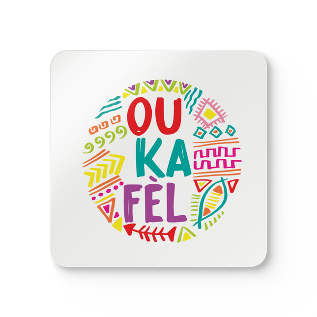Ou Ka Fè'l Motivation Coasters A Creole Affirmation Coaster Set Haitian Pride And Encouragement Art