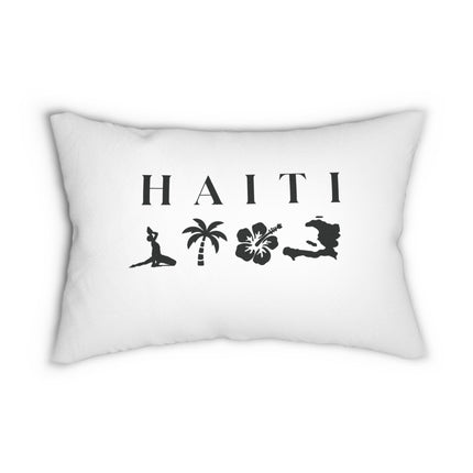 Haiti Nature Love Tropical Island Premium Pillow Eco-Friendly Haitian Design - CreoleSizzle