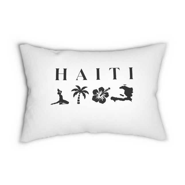 Haiti Nature Love Tropical Island Premium Pillow Eco-Friendly Haitian Design - CreoleSizzle