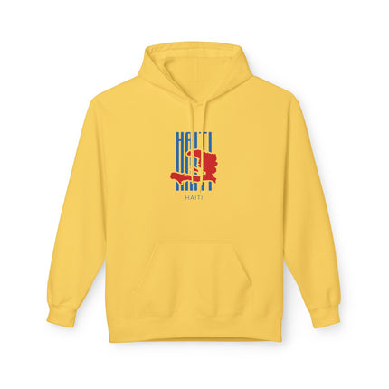 Bold Haitian Identity Hoodie Unisex Streetwear Sweatshirt Culture Pride Apparel Festivals
