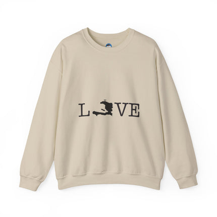 LOVE Haitian Island Edition Sweatshirt Minimalist Heritage Series Love Crewneck Sweatshirt