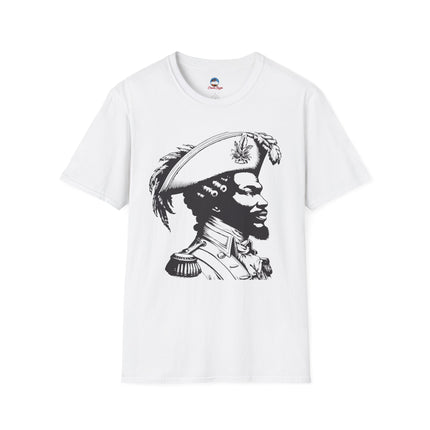 Haitian Revolutionary Thinker Tee Vintage Side-Profile Portrait Unisex Cultural Heritage T-Shirt