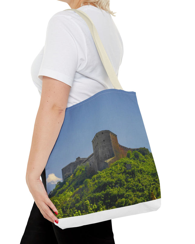 Haitian Citadelle Laferrière Tote Bag – Historical Haiti Travel Bag – Durable All-Over Print Shopping Bag - CreoleSizzle
