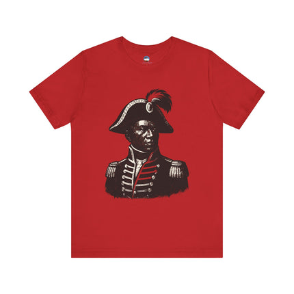 Historical Haitian Hero Tee Vintage Black & White Portrait Unisex Cultural Heritage T-Shirt
