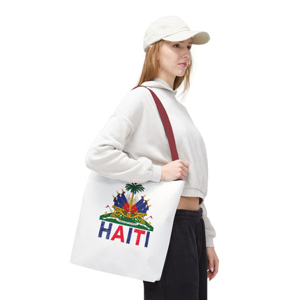 Ayiti Crayon Emblem Educational Heritage Tote Bag Diaspora Kids Edition - CreoleSizzle