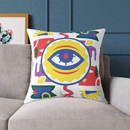 Ancestral Vision Pillow Afro-Haitian Mysticism Design Creole Protection Symbol Limited Cultural Drop - CreoleSizzle