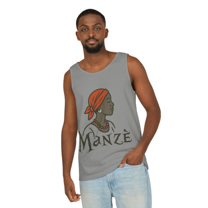 Mazè Haitian Woman Empowerment Tank Top Creole Pride Series Unisex Summer Festival Wear