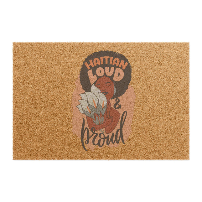 Haitian Loud and Proud Limited Heritage Doormat Cultural Statement Entryway
