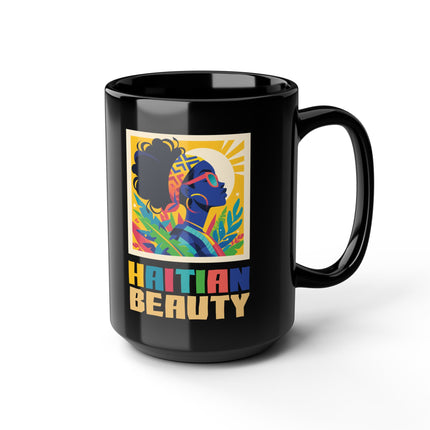 Haitian Beauty Melanin Majesty Premium Mug Afro Caribbean Grace & Cultural Pride