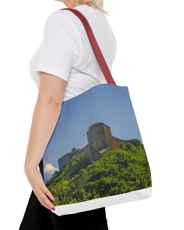 Haitian Citadelle Laferrière Tote Bag – Historical Haiti Travel Bag – Durable All-Over Print Shopping Bag - CreoleSizzle