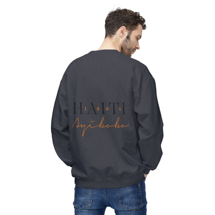 The 1804 Emblem Heritage & Freedom Crewneck Sweatshirt Haitian Pride Series Unisex Midweight Fleece