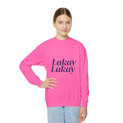 Lakay Lakay Youth Crewneck Sweatshirt Cozy Kids Pullover Haitian Roots Unisex School & Casual Wear