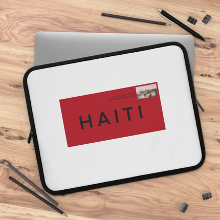 Stamped in Heritage Limited Edition Haiti Postage Laptop Sleeve Diaspora Pride Collection - CreoleSizzle