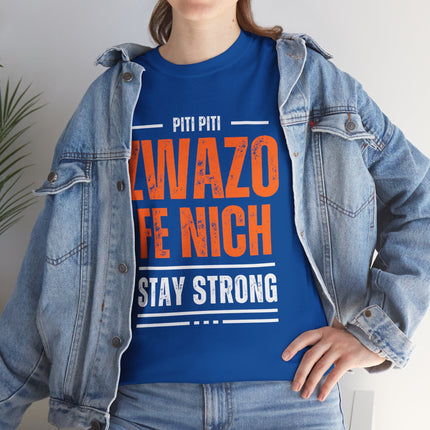 Piti Piti Zwazo Fe Nich T-Shirt – Haitian Proverb Tee, Stay Strong Motivational Shirt, Unisex Cotton Comfort Fit - CreoleSizzle