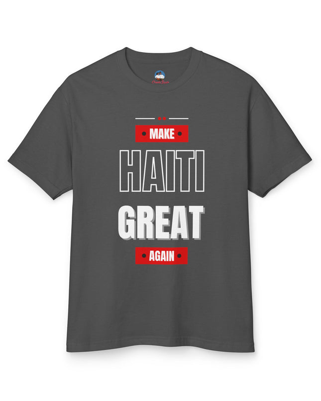 Make Haiti Great Again T-Shirt Haitian Pride Statement Sustainable & Durabl Unisex Garment-Dyed Heavyweight Cotton Tee - CreoleSizzle