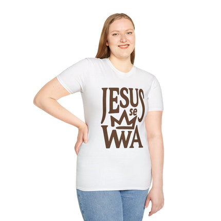 Jezi Se Wa Jesus is King T-Shirt Haitian Faith Series Premium Crewneck Faith-Inspired Unisex Softstyle T-Shirt