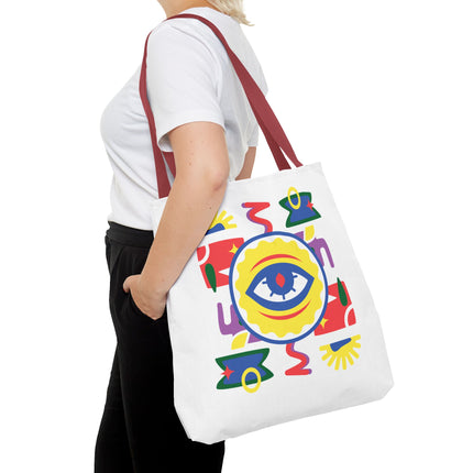 Vodou Eye Haitian Spiritual Art Tote Afro-Haitian Mysticism Design - CreoleSizzle