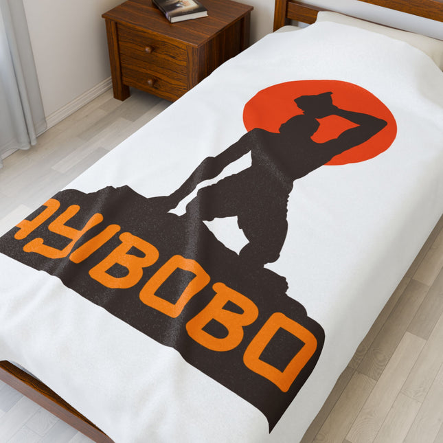Ayibobo Nèg Mawon Heritage Plush Blanket Sacred Haitian Revolutionary Spirit Design - CreoleSizzle