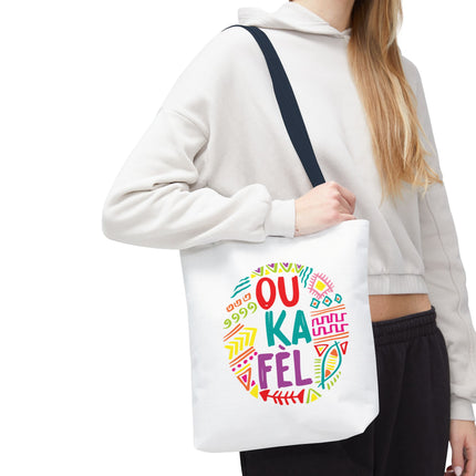 Ou Ka Fè’l Limited Edition Creole Motivation Tote Inspirational Haitian Design - CreoleSizzle