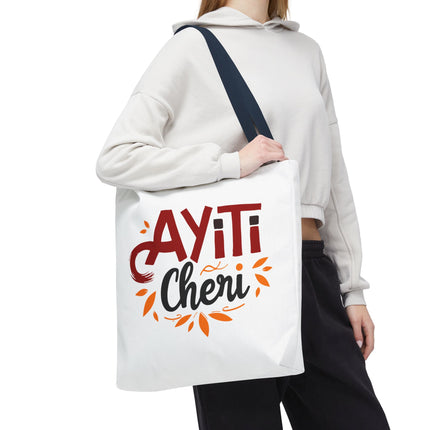 Ayiti Chéri Limited Edition Heritage Tote Bag Sweet Haiti Design - CreoleSizzle