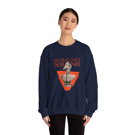 Bold Dessalines Crewneck Sweatshirt Haitian Independence Statement Piece Unisex Heritage Pullover Comfortable Sweatshirt