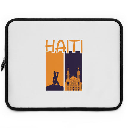 Ayiti Soulscape Neg Marron Cathedral Heritage Laptop Sleeve Faith Freedom Collection - CreoleSizzle