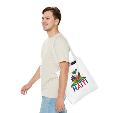 Ayiti Crayon Emblem Educational Heritage Tote Bag Diaspora Kids Edition - CreoleSizzle