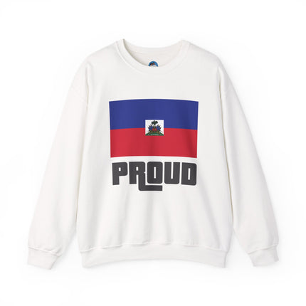 Proud Haitian Heritage Flag Sweatshirt Cultural Pride Series Unisex Premium Crewneck Proud Haitian Sweatshirt