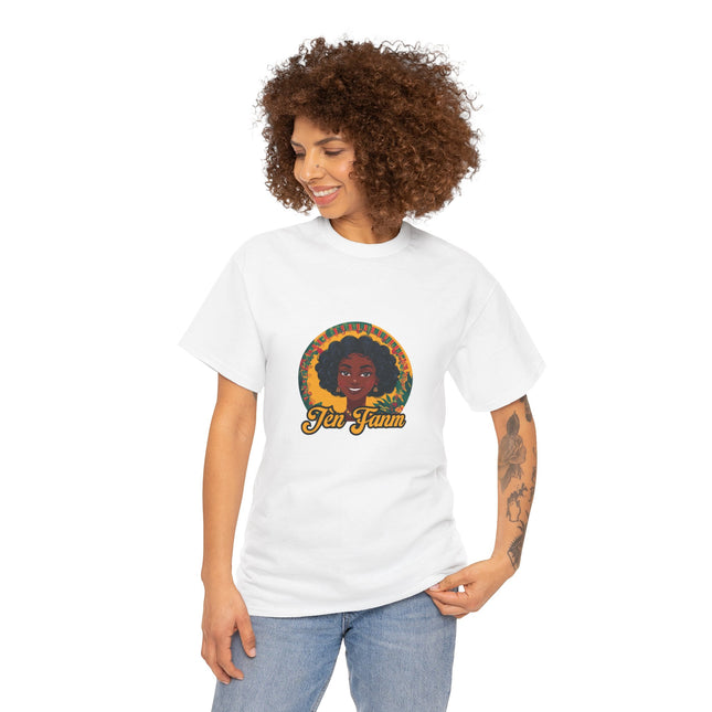 Jèn Fanm Haitian T-Shirt – Bold, Beautiful, and Unapologetically You Inspirational Unisex Heavy Cotton Tee with Haitian Design - CreoleSizzle