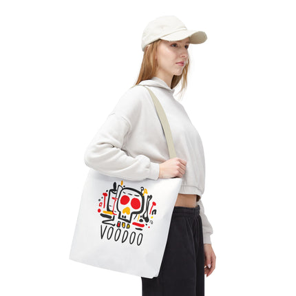 Voodoo Art Haitian Spiritual Symbols Tote Afro-Caribbean Vodou Design - CreoleSizzle