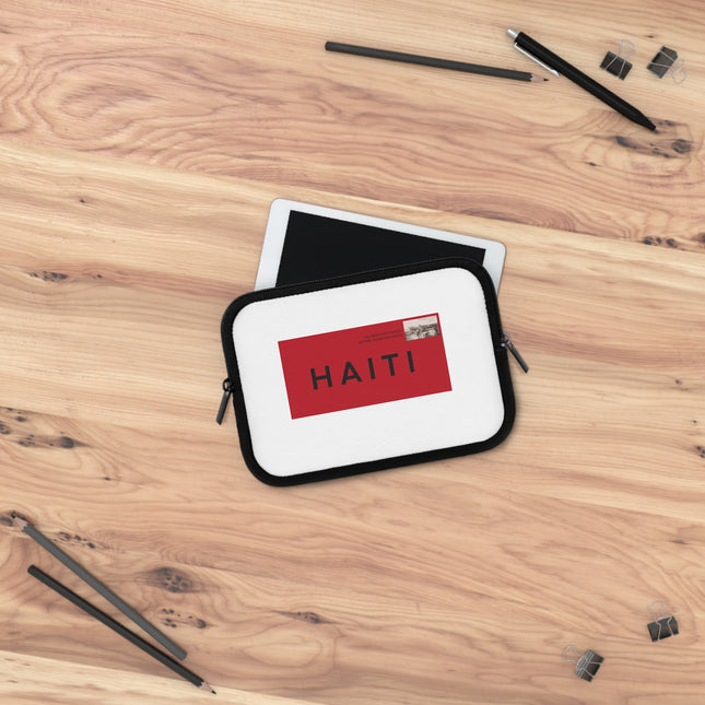 Stamped in Heritage Limited Edition Haiti Postage Laptop Sleeve Diaspora Pride Collection - CreoleSizzle