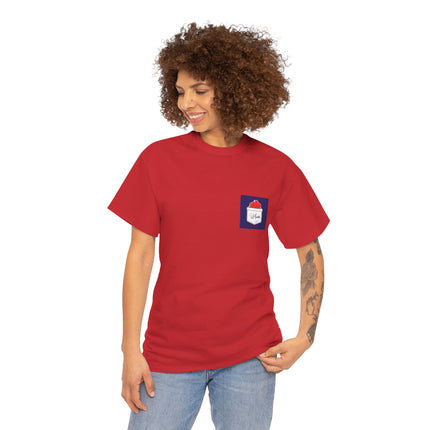 Haiti Hibiscus Pocket Tee Tropical Elegance Haitian Heritage Series Unisex Heavy Cotton T-Shirt