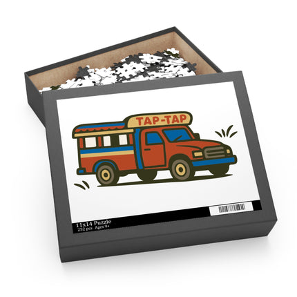 Tap-Tap Bus Haitian Street Culture Puzzle Vibrant Urban Heritage Edition - CreoleSizzle