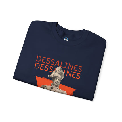 Bold Dessalines Crewneck Sweatshirt Haitian Independence Statement Piece Unisex Heritage Pullover Comfortable Sweatshirt