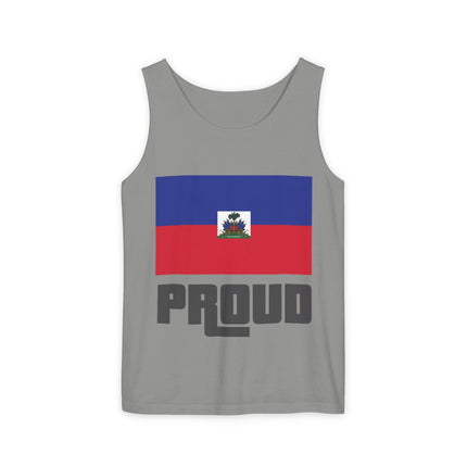 Haitian Proud Tank Top GTA-Inspired Flag Remix Unisex Streetwear Cultural Pride & Gaming Nostalgia