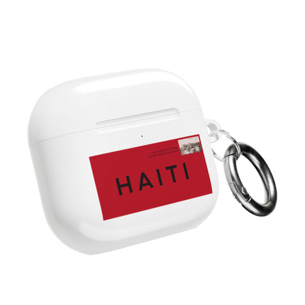 Haiti Postage Stamp Modern Diaspora Tribute AirPods Case Cultural Connection Series
