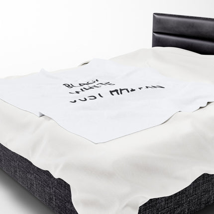 No Black. No White. Just Haitian. Premium Plush Blanket Unity and Identity Statement Piece - CreoleSizzle