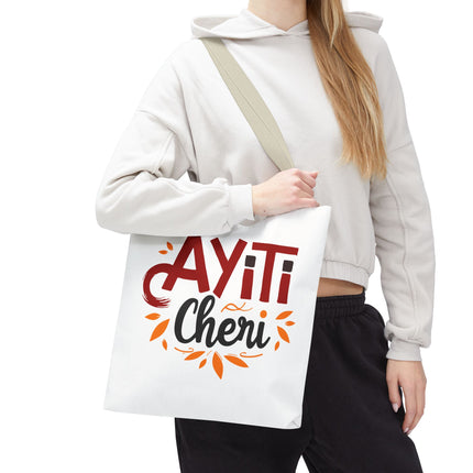 Ayiti Chéri Limited Edition Heritage Tote Bag Sweet Haiti Design - CreoleSizzle