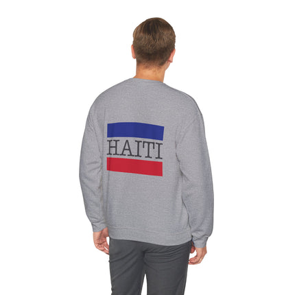 Haiti Pride Heritage Crewneck Sweatshirt Unisex Heavy Blend Pullover Cultural Badge of Identity & Everyday Comfort