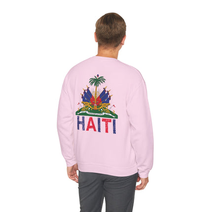Ayiti Pride Haitian Heritage Crewneck Sweatshirt Unisex Fleece Cozy Cultural Apparel, Casual Fashion, Gift for Him/Her