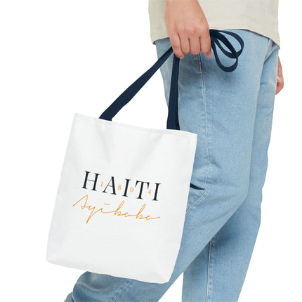 1804 Ayibobo Haiti Heritage Limited Tote Kreyòl Freedom Script Edition - CreoleSizzle
