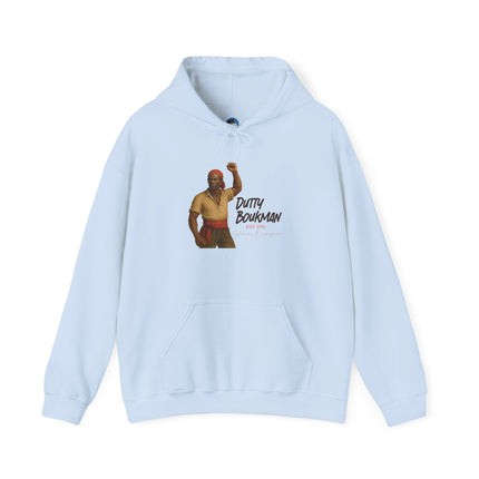 Dutty Boukman The Catalyst of Revolt Hoodie Haitian Freedom Series Unisex Heavy Blend Casual Wear